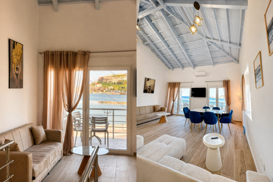 Seafront Apartment Mytilene | Old Harbour Loft